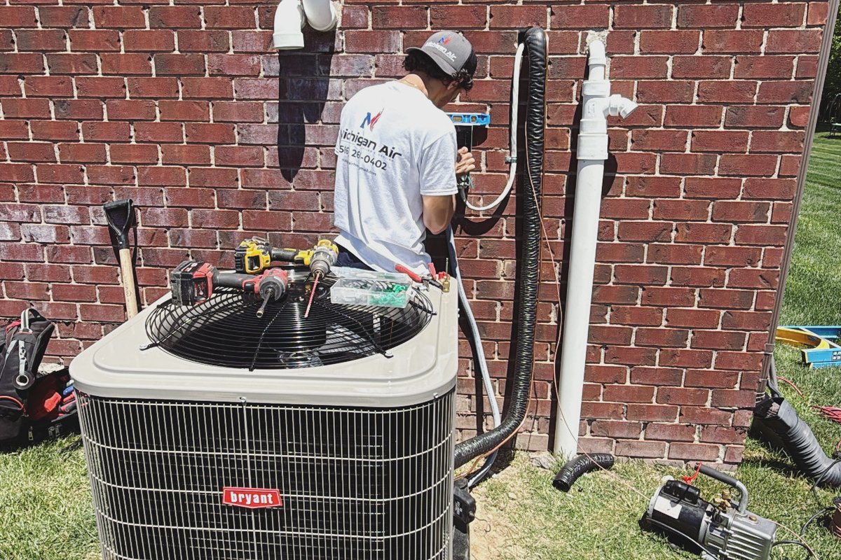 New HVAC system installation in Metro Detroit